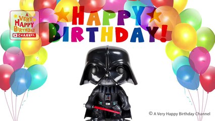 Darth Vader Sings Happy Birthday Song Greetings Star Wars Theme Party Celebration
