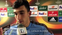 10.12.15 - Cataldi in zona mista dopo St.Etienne-Lazio