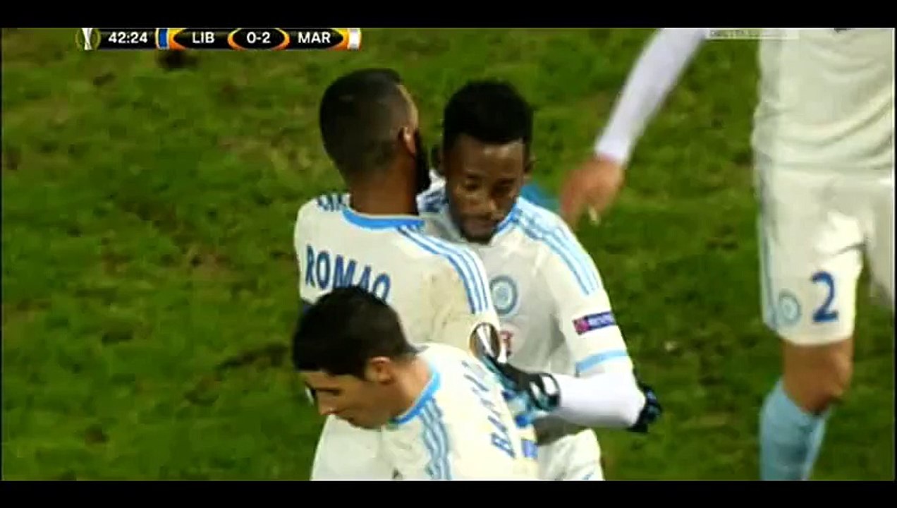 N'Koudou Goal - Liberec 0-2 Olympique Marseille - 10-12-2015 (1)
