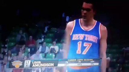 Lou Amundson air balls from free throw line ( 2 in a row)