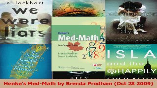 Henkes MedMath by Brenda Predham Oct 28 2009 PDF
