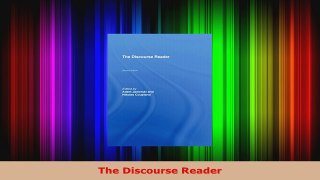Read  The Discourse Reader PDF Free