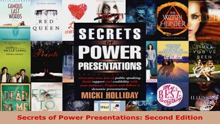 Read  Secrets of Power Presentations Second Edition EBooks Online