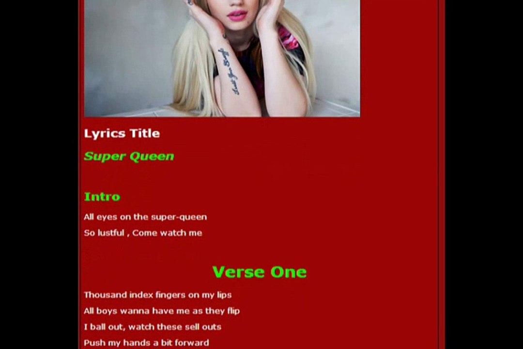 Iggy Azalea rapping nonsense (Actual Lyrics)