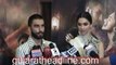 Deepika Padukone & Ranveer Singh talking with media