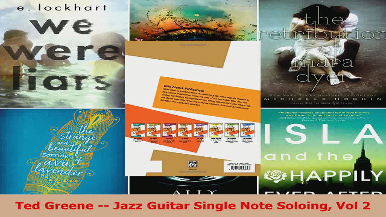 Read  Ted Greene  Jazz Guitar Single Note Soloing Vol 2 Ebook Free