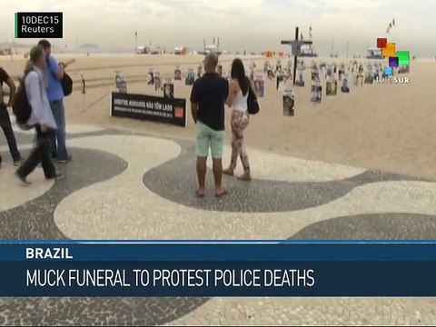 Brazil: Mock Funeral Protests Police Deaths