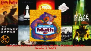 Read  Harcourt School Publishers Math Student Edition Grade 1 2007 PDF Free