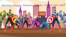 Spiderman Captain America Batman Hulk Cartoons For Children Finger Family Nursery Rhymes f
