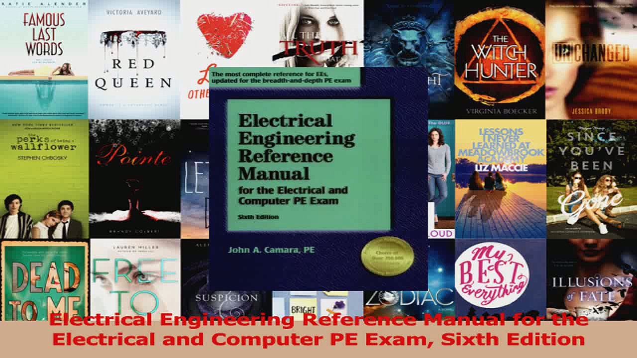 Electrical Engineering Reference Manual for the Electrical and Computer PE Exam Sixth PDF