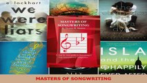 Read  MASTERS OF SONGWRITING EBooks Online