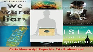 Read  Carta Manuscript Paper No 24  Professional EBooks Online