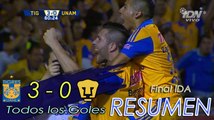 TIGRES VS PUMAS 3-0 GOLES RESUMEN FINAL IDA Liga MX Apertura 2015 [HD]