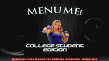 Diabetes Diet Menus for College Students MENU ME