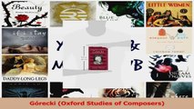 PDF Download  Górecki Oxford Studies of Composers PDF Full Ebook