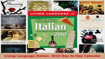Read  Living Language Italian 2010 DaytoDay Calendar Ebook Free