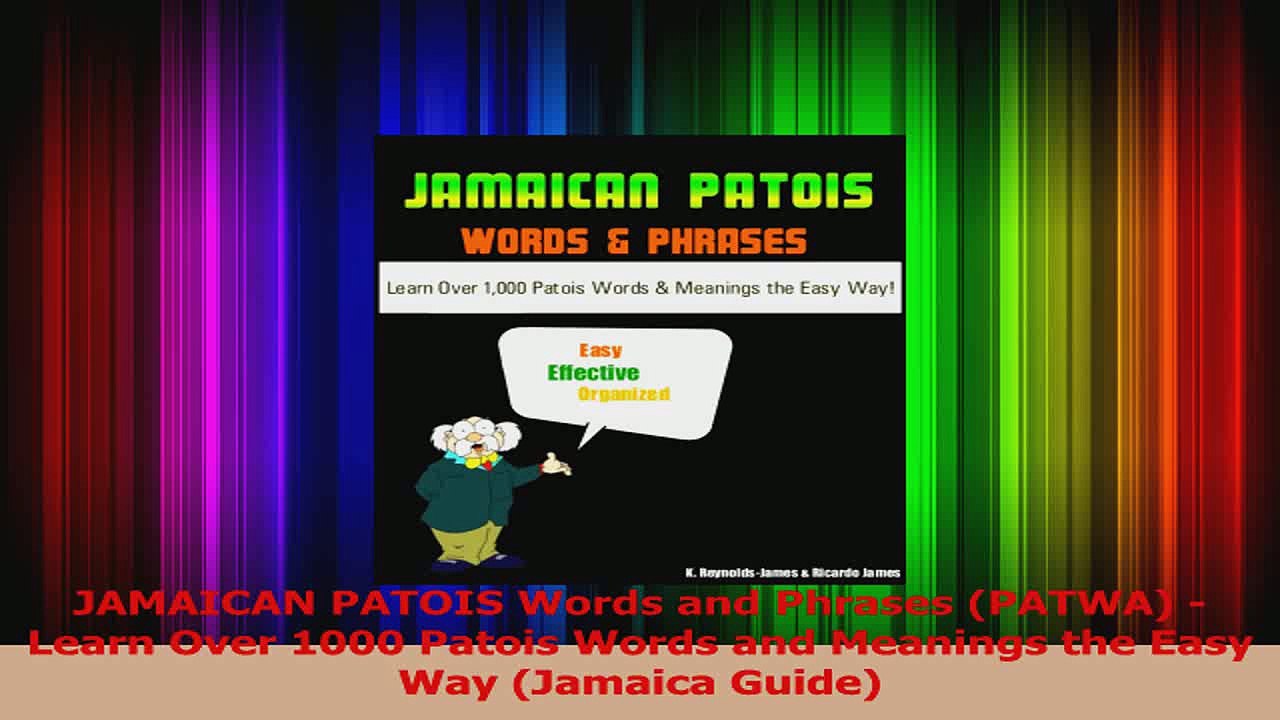 PDF Download JAMAICAN PATOIS Words and Phrases PATWA Learn Over 1000