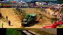 monster truck vs monster truck tug of war, amazing truck pulling gone wrong