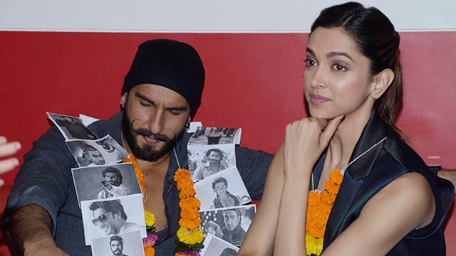 Ranveer And Deepika At Bajirao Mastani Promotion