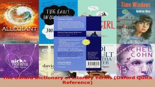 Download  The Oxford Dictionary of Literary Terms Oxford Quick Reference PDF Free