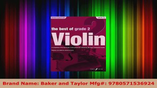 Download  The Best of Grade 2 Violin A compilation of the best ever Grade 2 violin pieces ever PDF Free