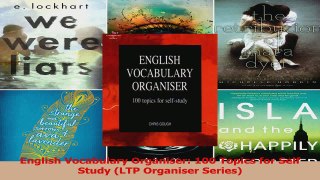 PDF Download  English Vocabulary Organiser 100 Topics for Self Study LTP Organiser Series Download Online