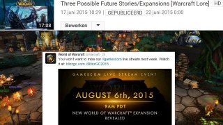 EMERGENCY AZ #8: NEW WOW EXPANSION ANNOUNCEMENT August 6th !!