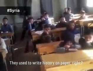 This is the daily Reality of schools in Syria