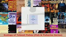 Read  Ecology of Teleost Fishes Fish  Fisheries Series Ebook Free