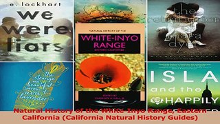 Read  Natural History of the WhiteInyo Range Eastern California California Natural History Ebook Free