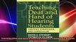 Teaching Deaf and Hard of Hearing Students Content Strategies and Curriculum