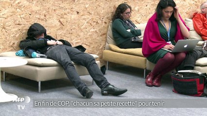 En fin de COP 21, "chacun sa petite recette" pour tenir