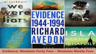 Download  Evidence Nineteen Forty Four  Nineteen Ninety Four PDF Online