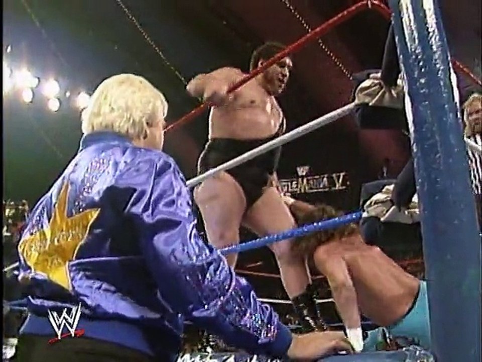 WWF Wrestlemania V - Jake Roberts Vs. Andre The Giant