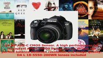 BEST SALE  Pentax K50 16MP Digital SLR Camera Kit with DA L 1855mm WR f3556 and 50200mm WR