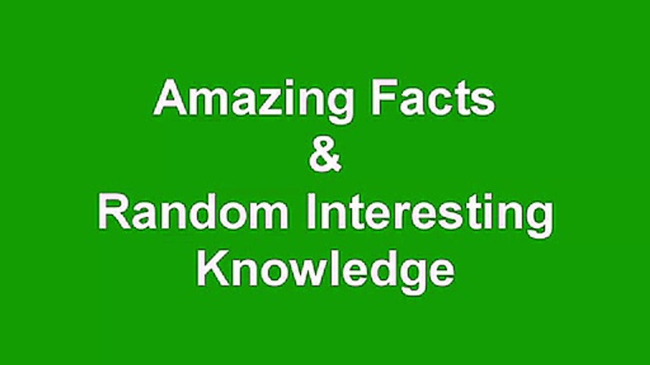 Amazing Facts & Interesting Knowledge! Fun Random Facts