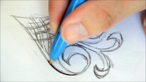 Beanie Draws A Spade In Ballpoint Pen Full Process Drawing Video.