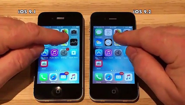 iPhone 4S iOS 9.1 vs iOS 9.2 (Final Release)