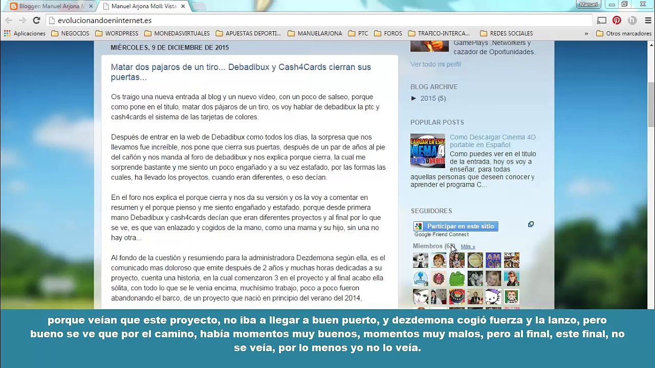 Matar dos pajaros de un tiro... Debadibux y Cash4Cards SCAM - ESTAFA - PTC