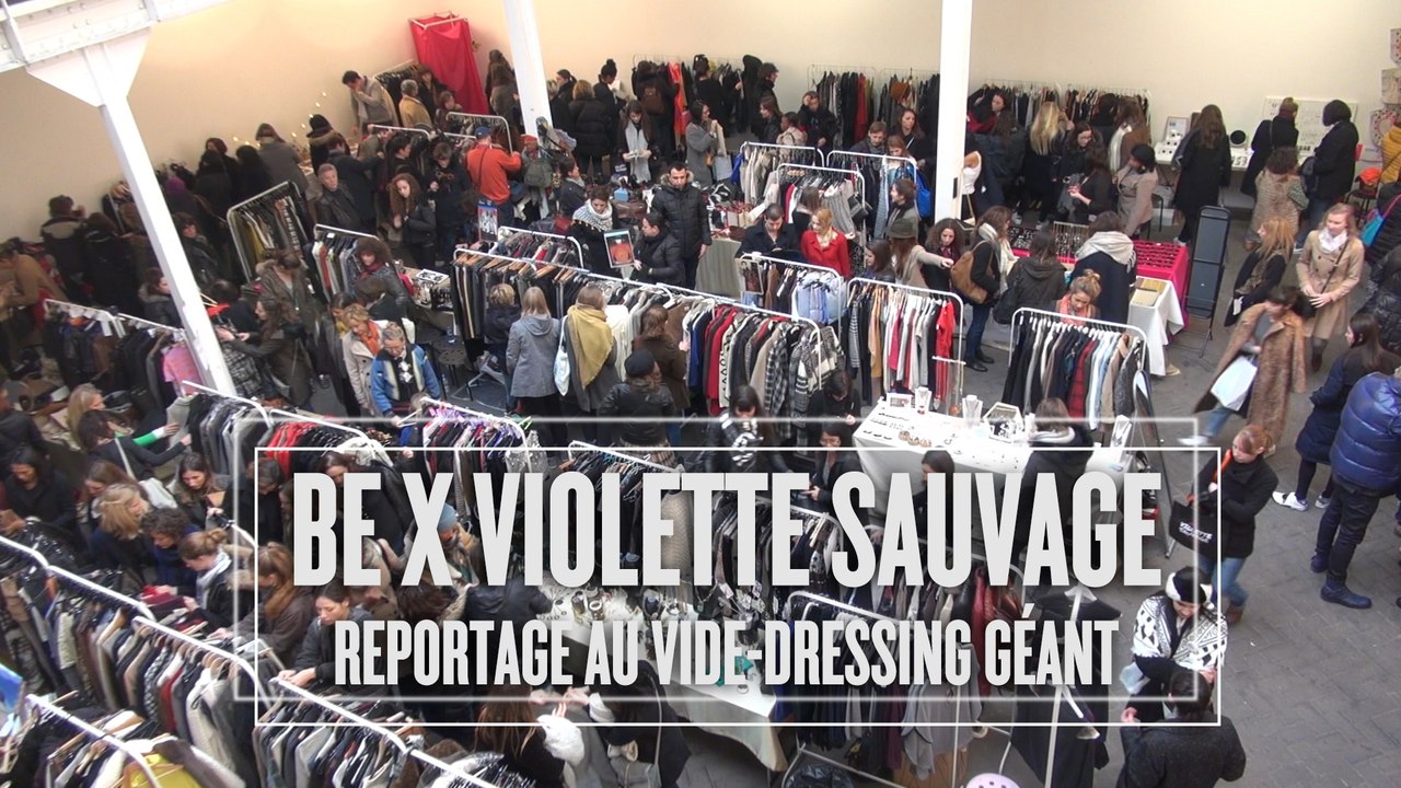Violette Sauvage x Be : reportage au vide-dressing géant