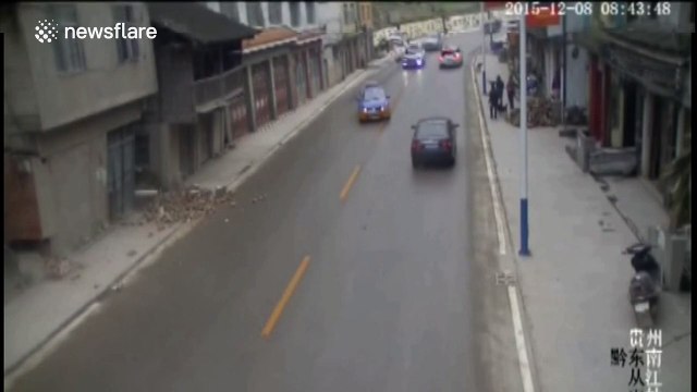 Two houses utterly destroyed by landslide