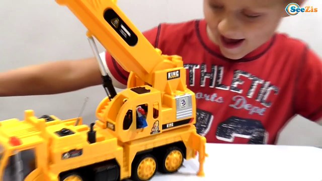 ✔ Машинки - Подъемный Кран. Игрушки для детей. Сюрпризы от Игорька. Игры для мальчиков. Crane Toys