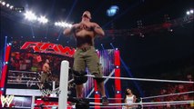 John Cena and AJ Lee kiss At Behind WWE Wrestling