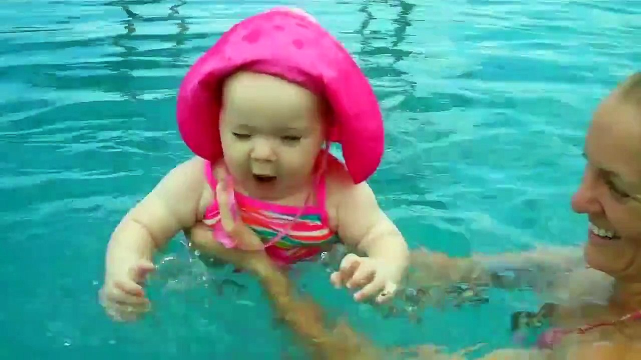 6 month old baby swimming video Dailymotion