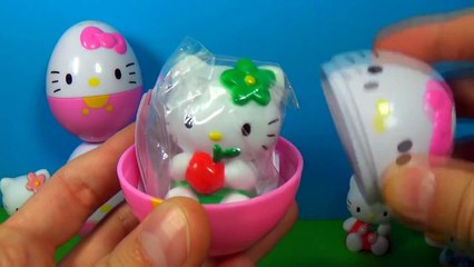 HELLO KITTY eggs surprise! Unboxing 8 Hello Kitty surprise eggs!