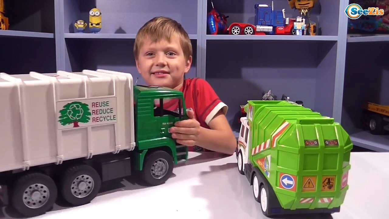 ✔ BRUDER & Dickie Toys Мусоровозы от Игорька. Т...