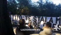 11.12.2015 - Lazio, contestazione tifosi a Formello