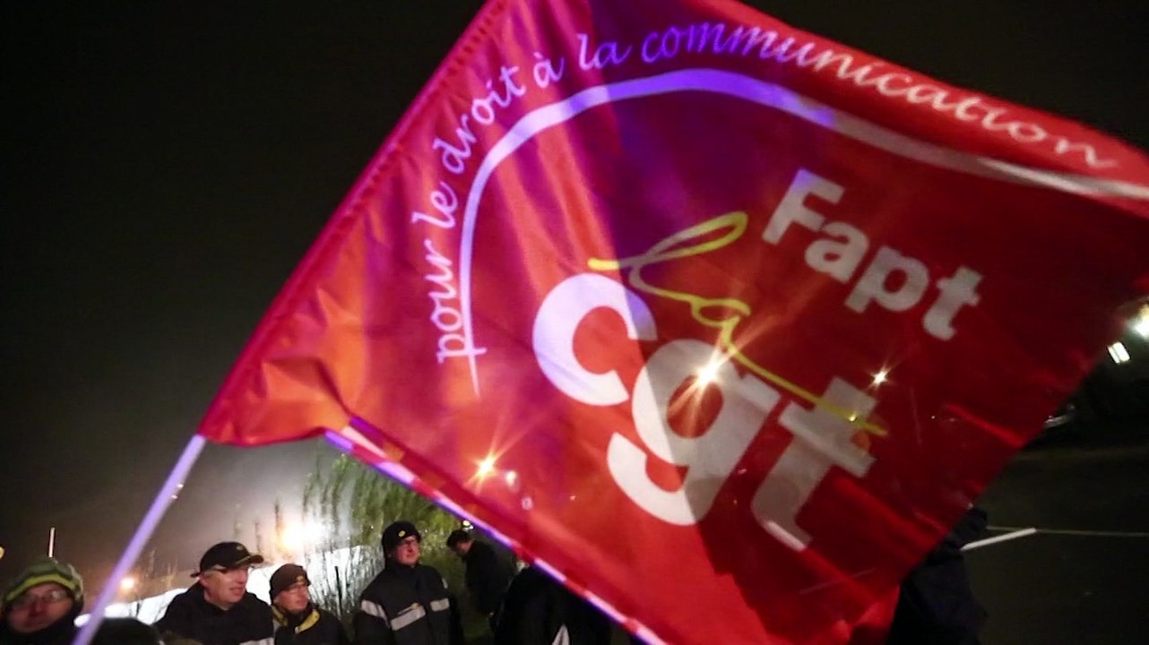 Maubeuge: manifestation des facteurs de la Poste