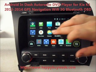 下载视频: Kia K3 Car Audio System Android DVD GPS Navigation Wifi