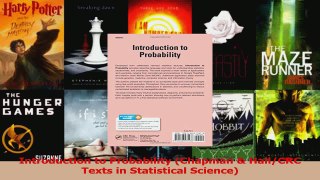Read  Introduction to Probability Chapman  HallCRC Texts in Statistical Science Ebook Free